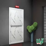 درب مقاوم در برابر حریق طرح سنگ سفید