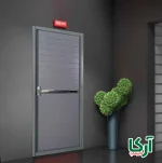 درب مقاوم در برابر حریق طرح چوب ترمو طوسی