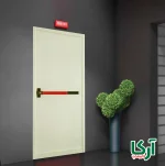 درب مقاوم در برابر حریق رنگ کرم